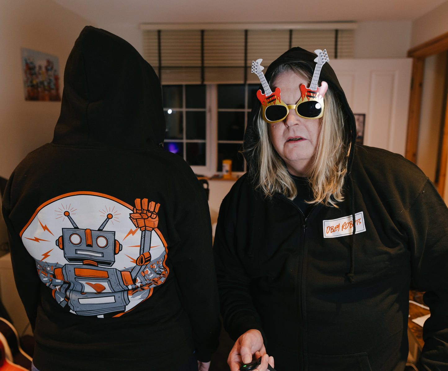 Obey Robots Zip Up Hoodie