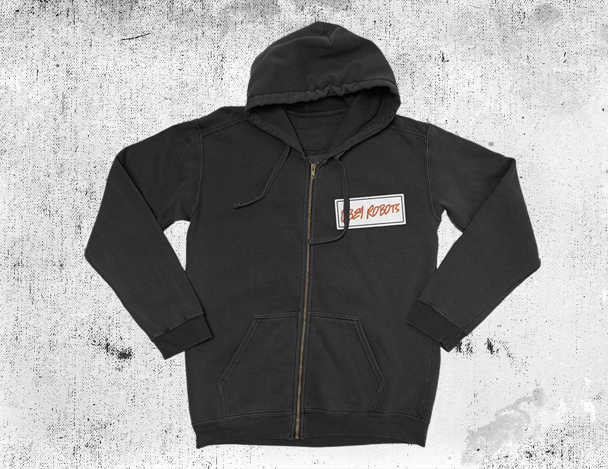 Obey Robots Zip Up Hoodie