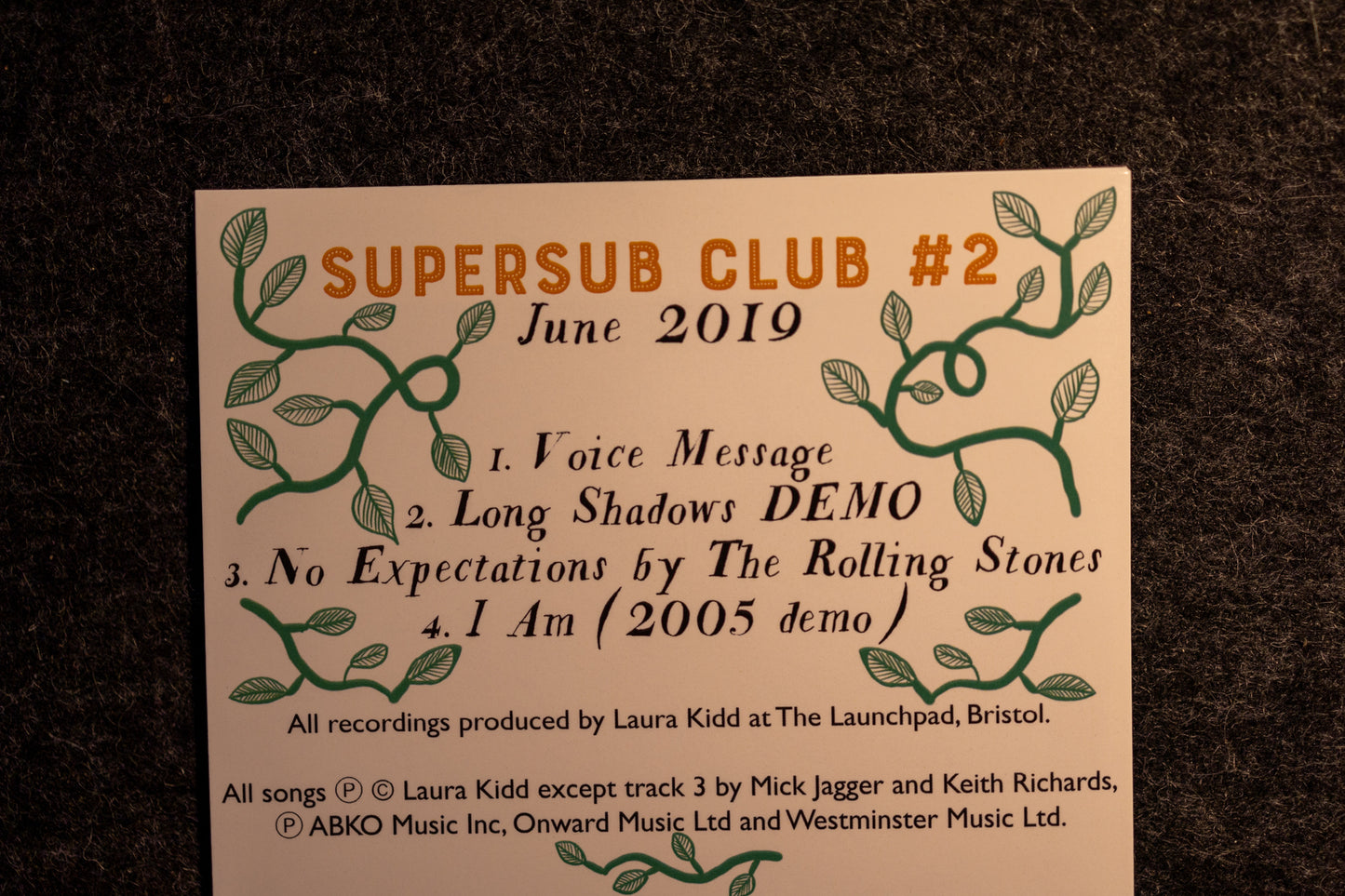 Supersub Club #2 - June 2019 - CD + Zine