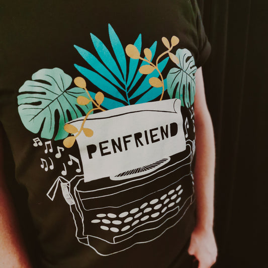 * 42 LEFT * Typewriter UNISEX Tee - Penfriend