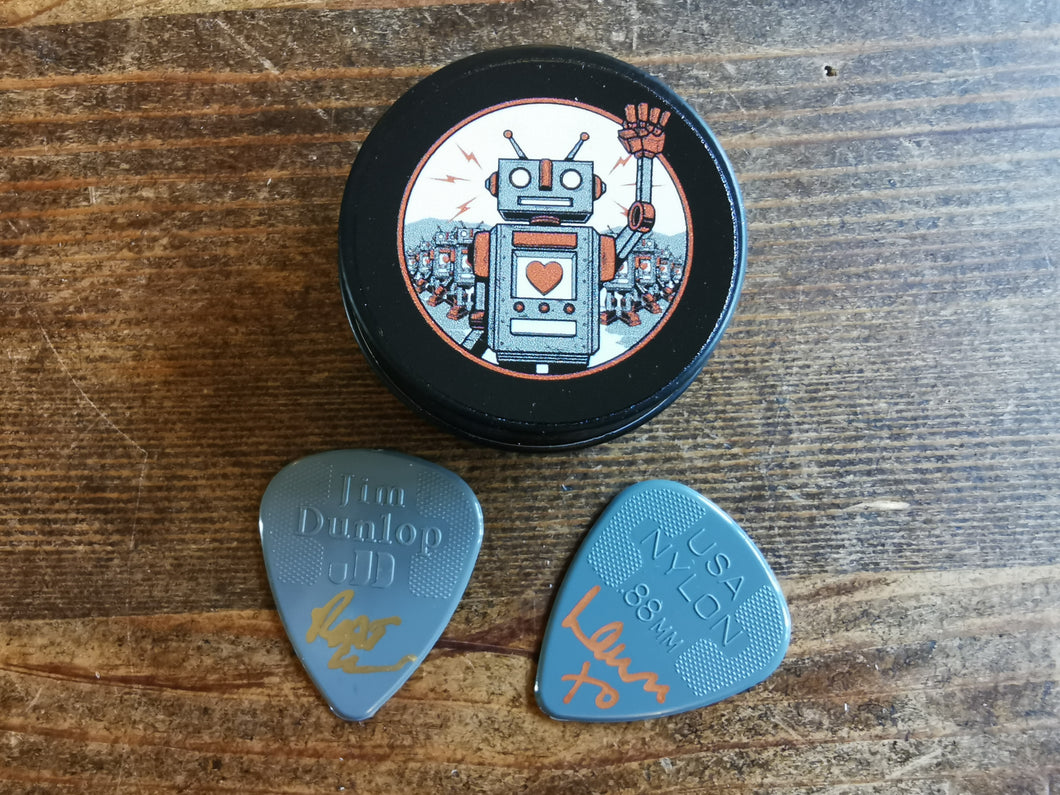 OIAT -  Guitar Pick Tin with Signed Guitar Picks